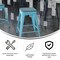 Flash Furniture 24" Teal Metal Counter Stool-Teal Poly Seat, 4PK 4-ET-31320-24-TL-R-PL2C-GG - alternate 4